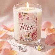 For Mom 18oz Mystery Jewelry Candle & The Forever Mom Necklace Gift Set