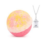 Blushing Peony 10oz Necklace Bath Bomb