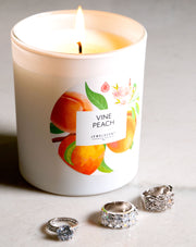 Vine Peach 10oz Signature Jewelry Candle